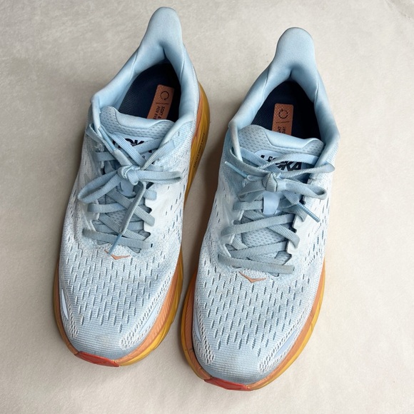 Hoka One One Clifton 8 Summer Song Ice Flow Orange - Picture 3 of 11